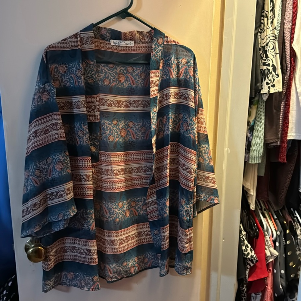 Large floral kimono